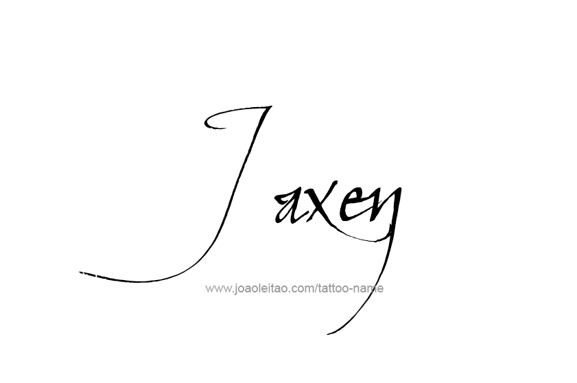 Tattoo Design  Name Jaxen   