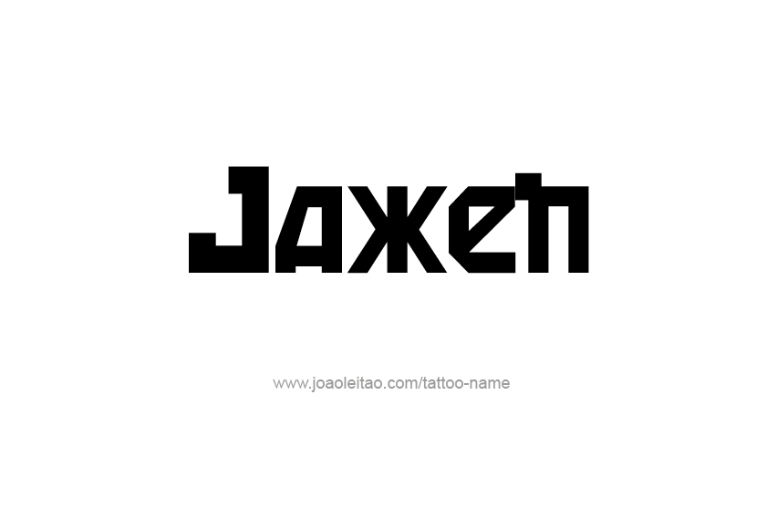 Tattoo Design  Name Jaxen   