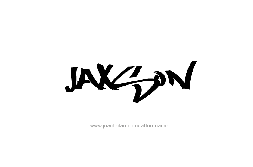 Tattoo Design  Name Jaxson   