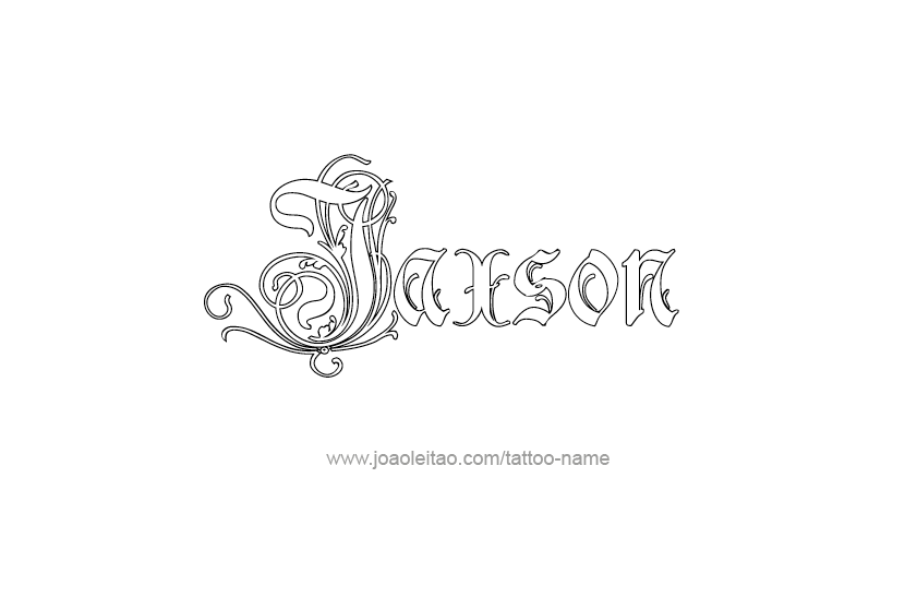 Tattoo Design  Name Jaxson   