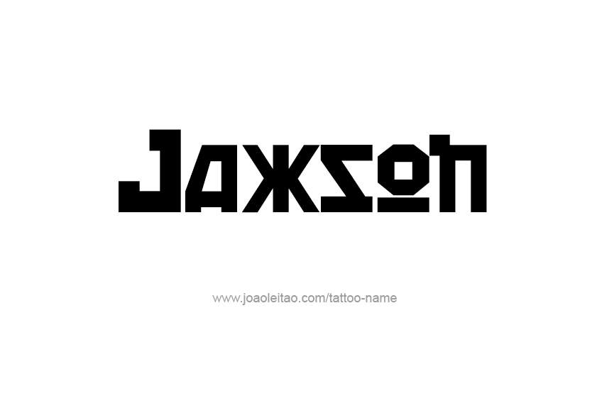 Tattoo Design  Name Jaxson   