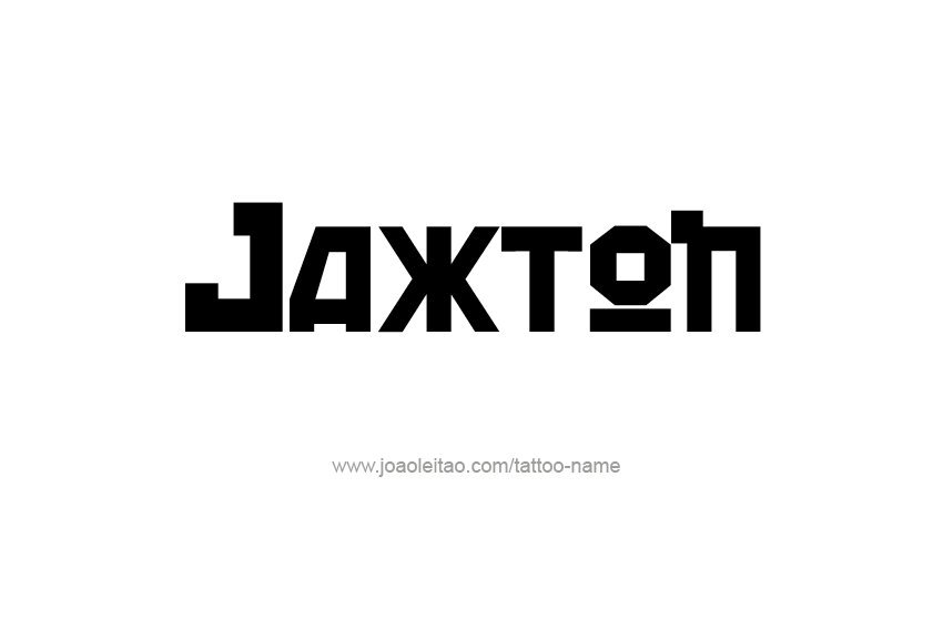 Tattoo Design  Name Jaxton   
