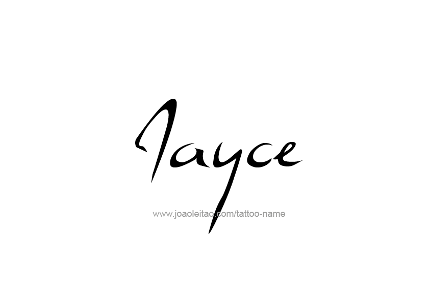 Tattoo Design  Name Jayce   