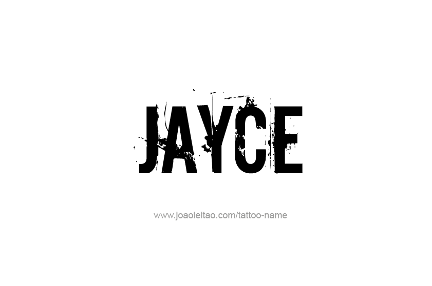 Tattoo Design  Name Jayce   