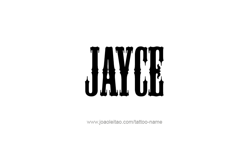 Tattoo Design  Name Jayce   