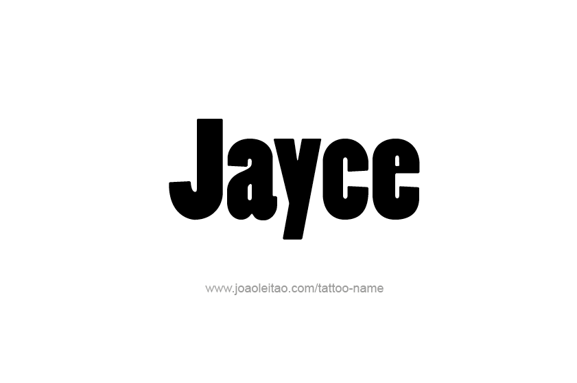 Tattoo Design  Name Jayce   