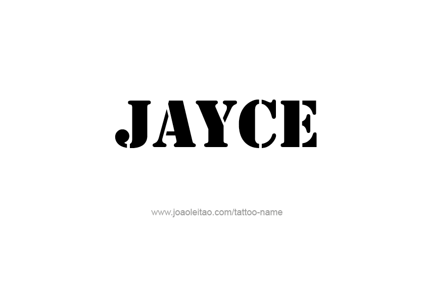 Tattoo Design  Name Jayce   