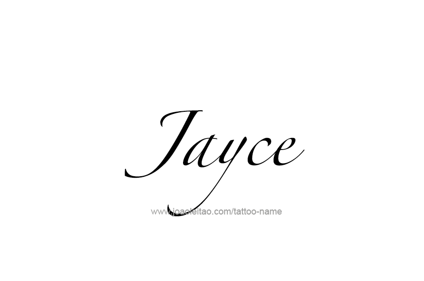 Tattoo Design  Name Jayce   