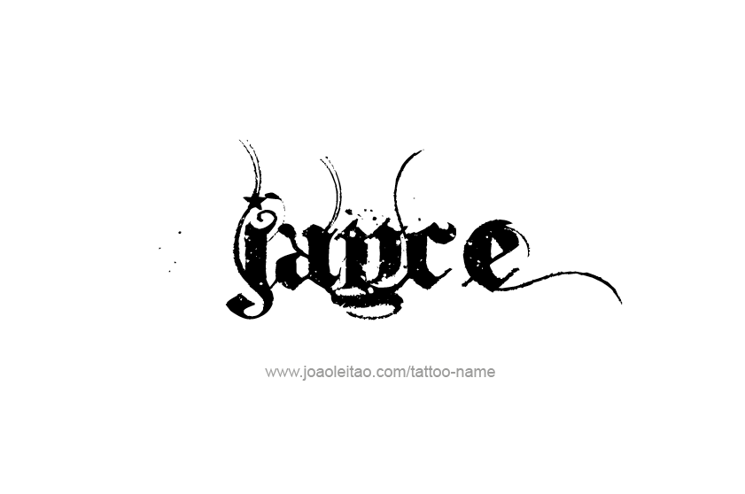 Tattoo Design  Name Jayce   