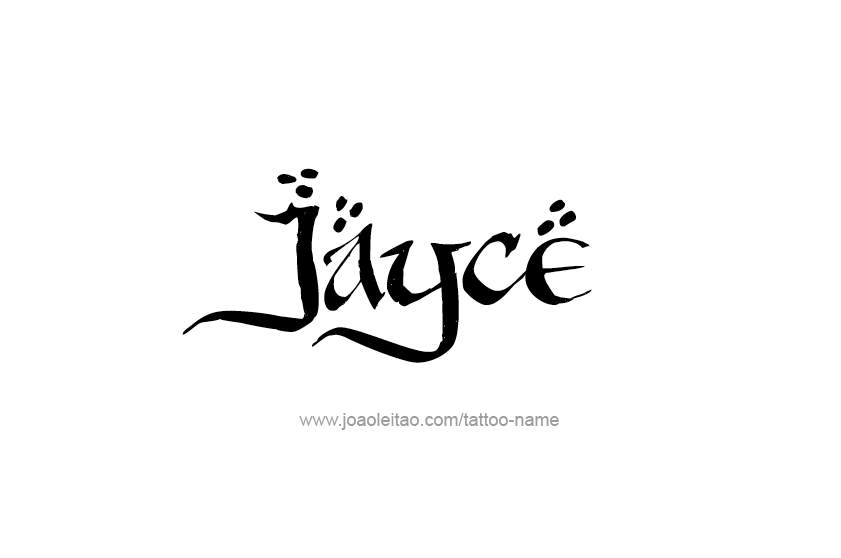 Tattoo Design  Name Jayce   