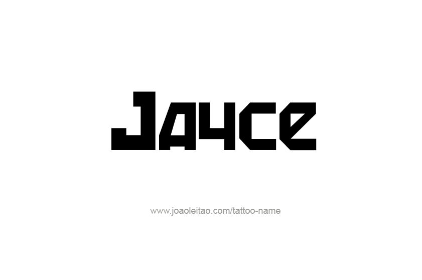 Jayce Name Tattoo Designs