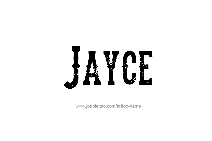 Tattoo Design  Name Jayce   