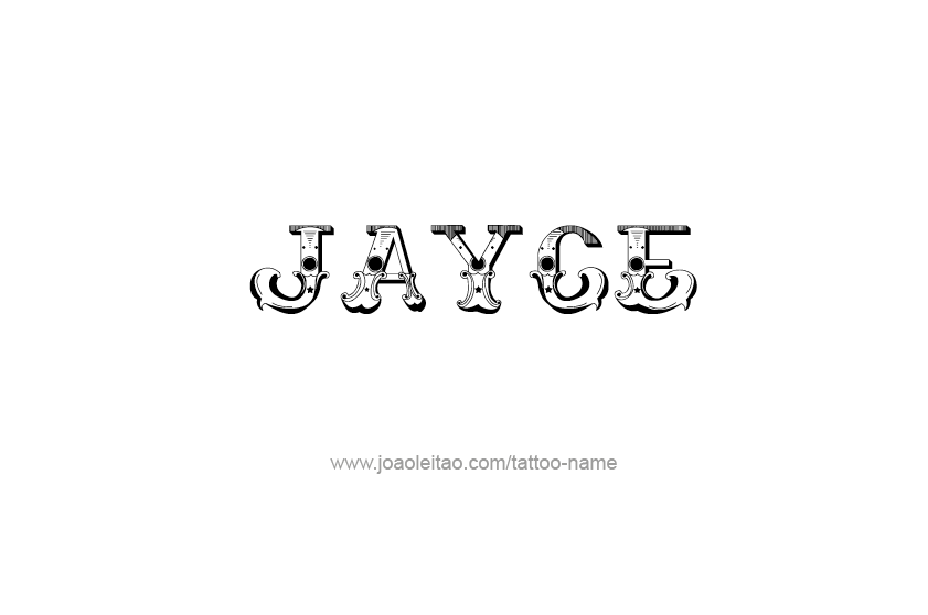 Tattoo Design  Name Jayce   