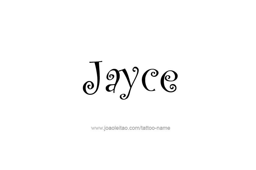 Tattoo Design  Name Jayce   