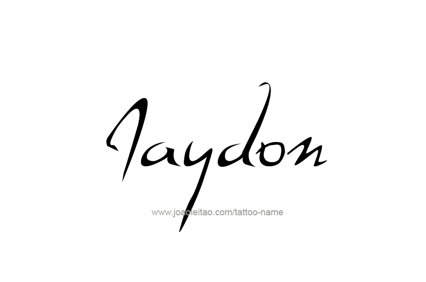 Tattoo Design  Name Jaydon   