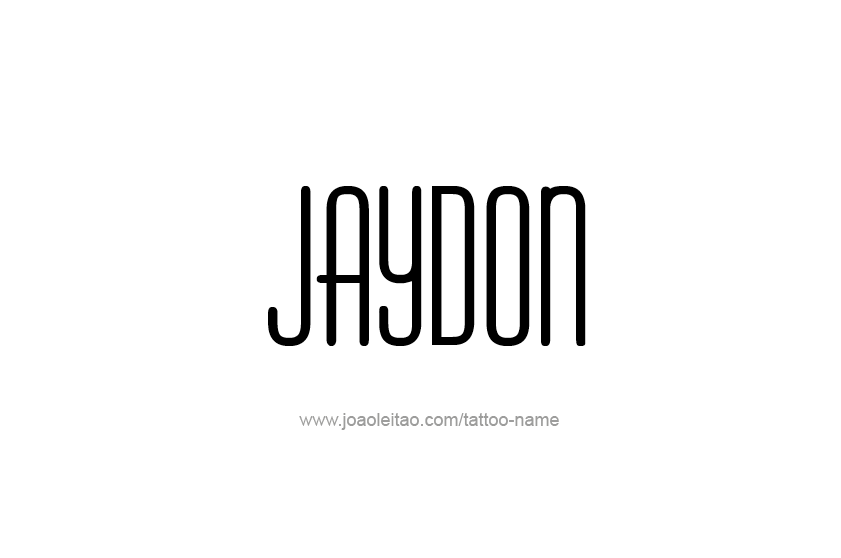 Tattoo Design  Name Jaydon   