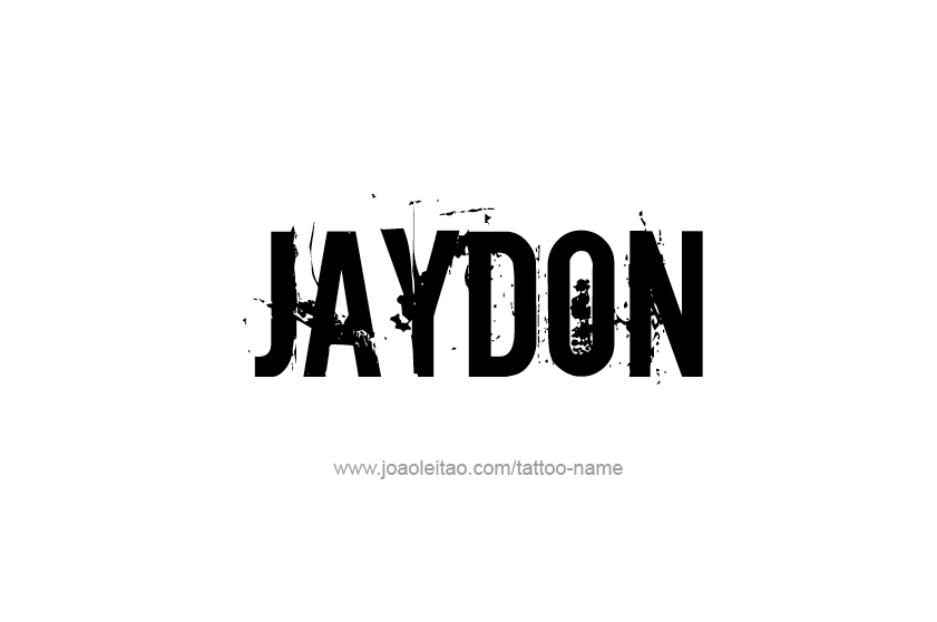 Tattoo Design  Name Jaydon   