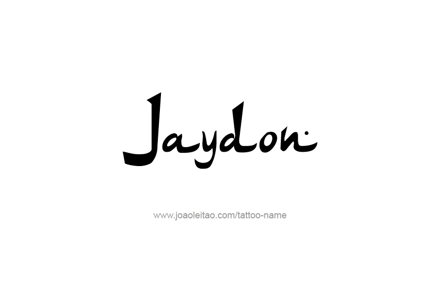 Tattoo Design  Name Jaydon   