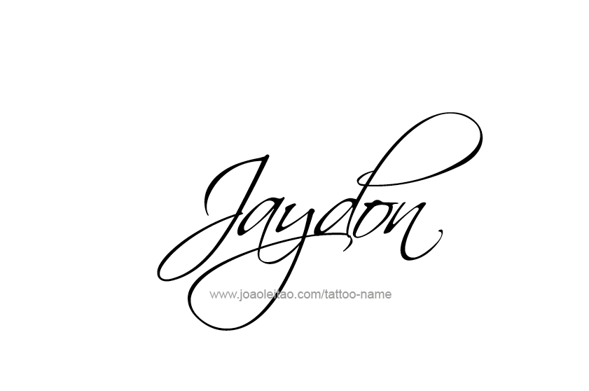 Tattoo Design  Name Jaydon   