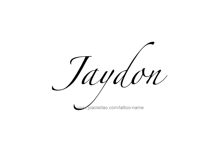 Tattoo Design  Name Jaydon   