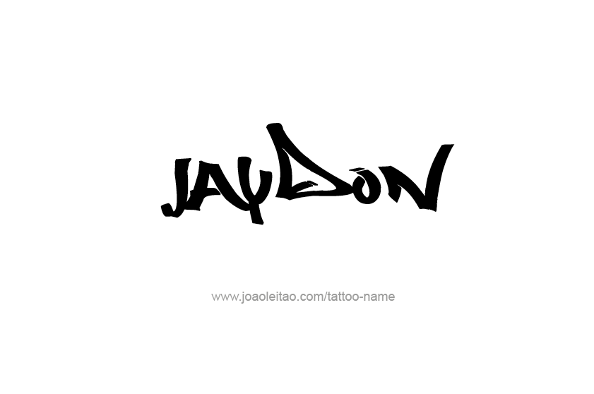 Tattoo Design  Name Jaydon   