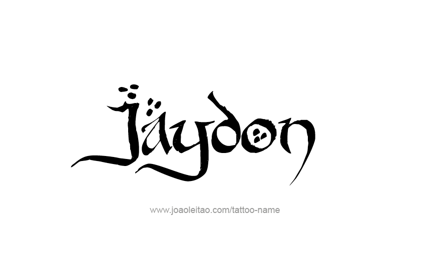 Tattoo Design  Name Jaydon   