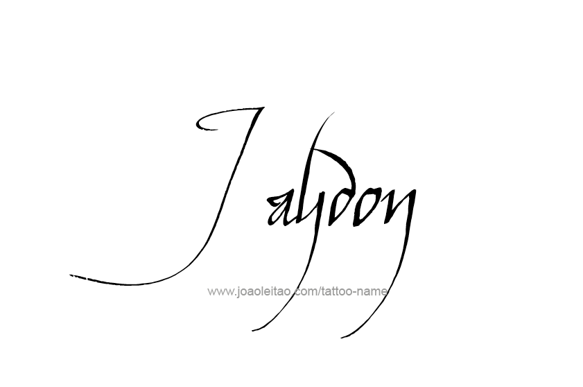 Tattoo Design  Name Jaydon   