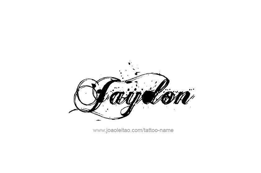 Tattoo Design  Name Jaydon   