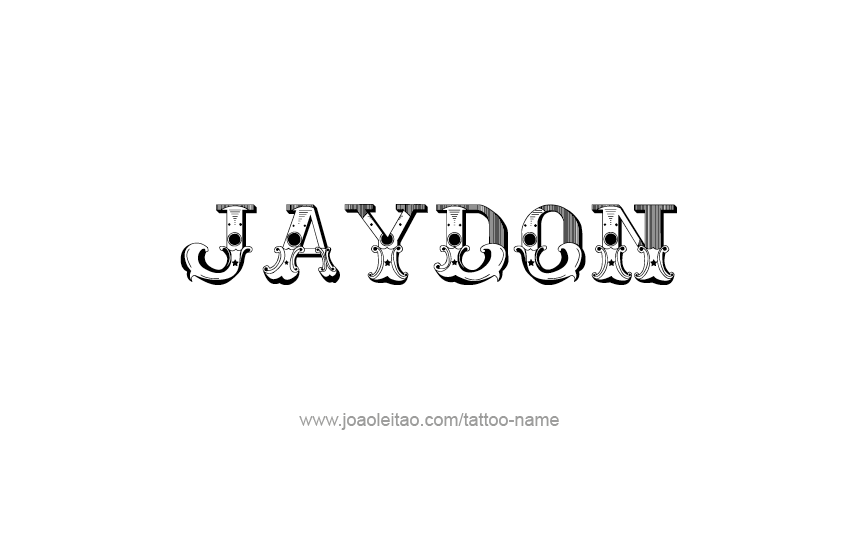 Tattoo Design  Name Jaydon   