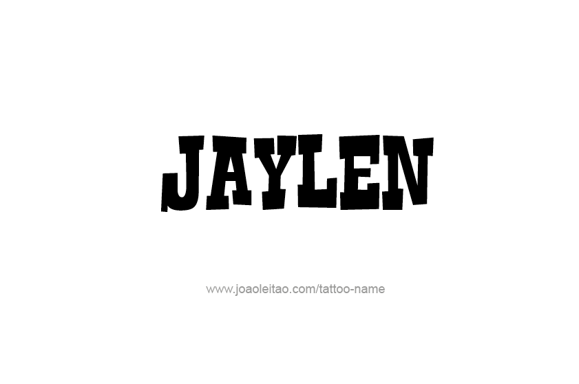 Tattoo Design  Name Jaylen   