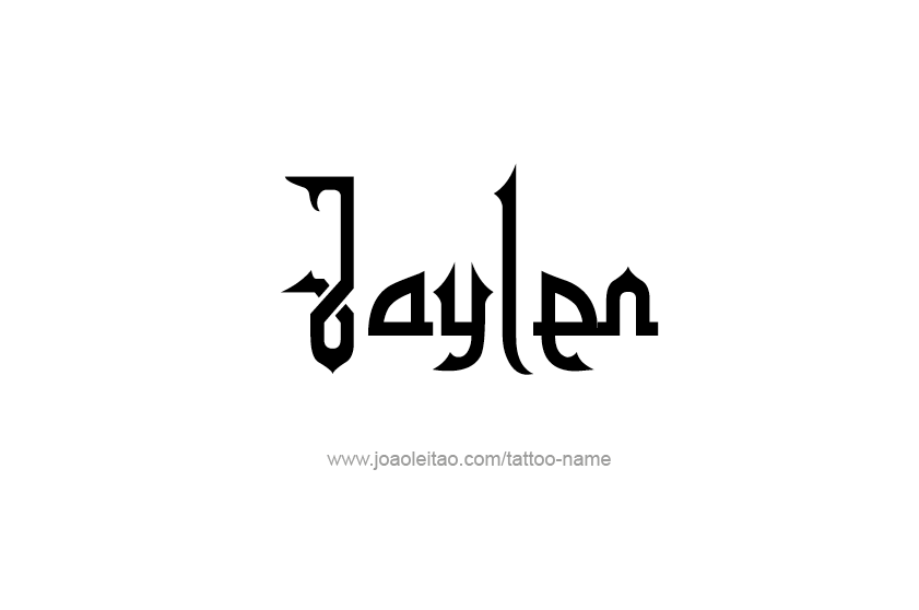 Tattoo Design  Name Jaylen   