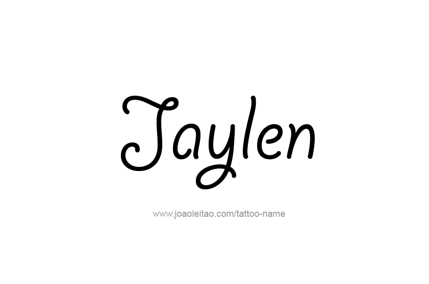 Tattoo Design  Name Jaylen   