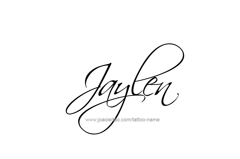 Tattoo Design  Name Jaylen   