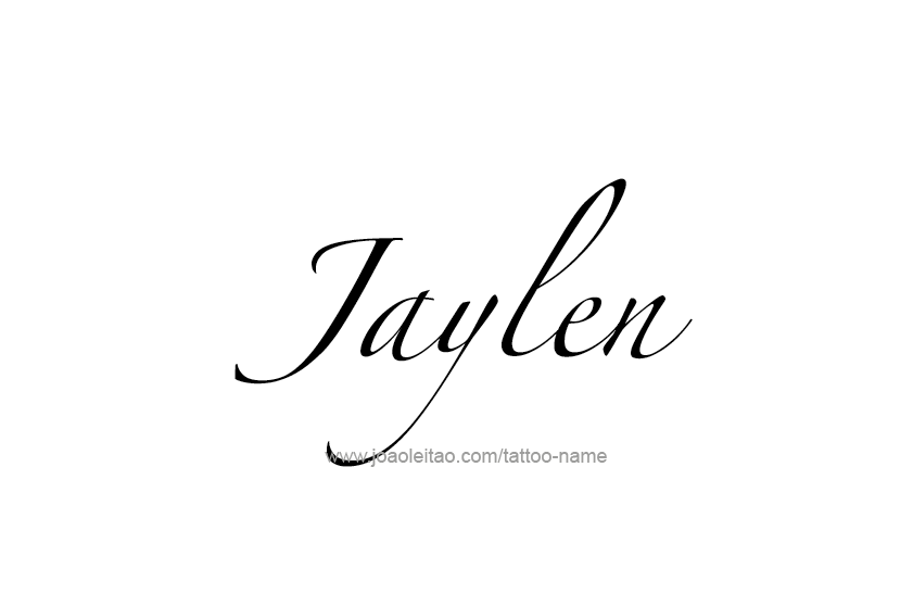 Tattoo Design  Name Jaylen   