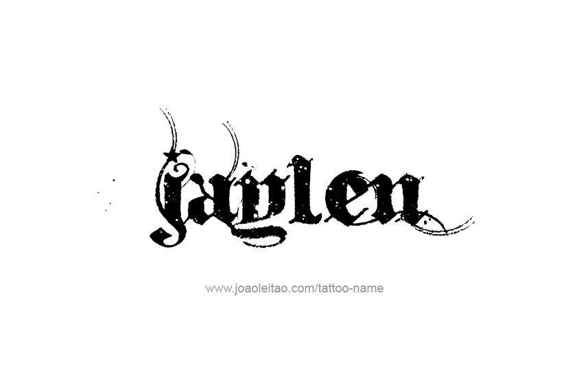 Tattoo Design  Name Jaylen   