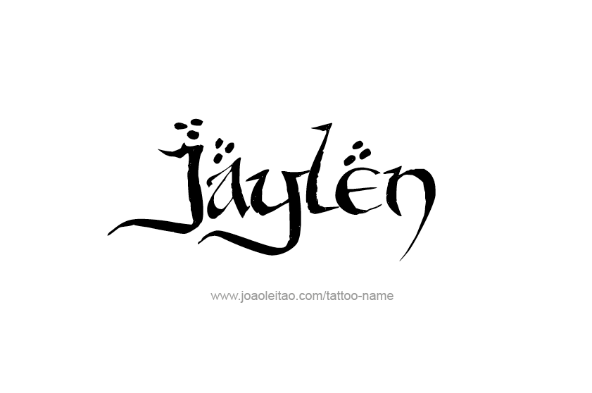 Tattoo Design  Name Jaylen   