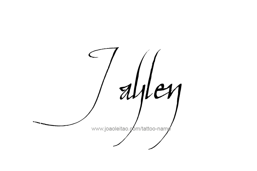 Tattoo Design  Name Jaylen   