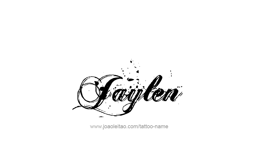 Tattoo Design  Name Jaylen   