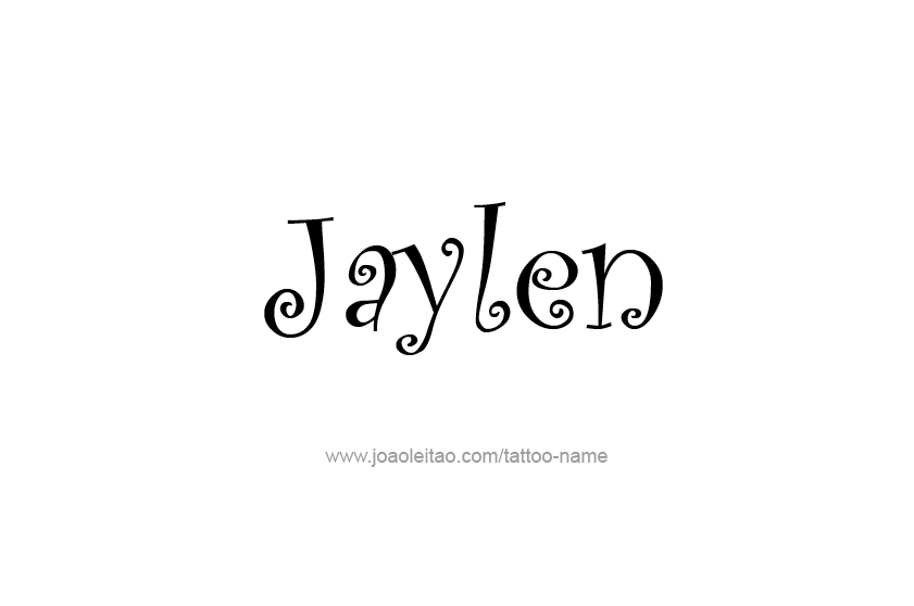 Tattoo Design  Name Jaylen   