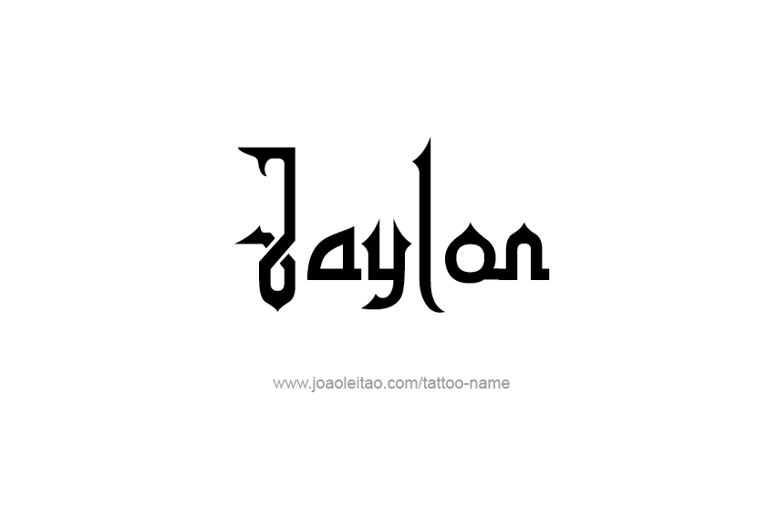 Tattoo Design  Name Jaylon   