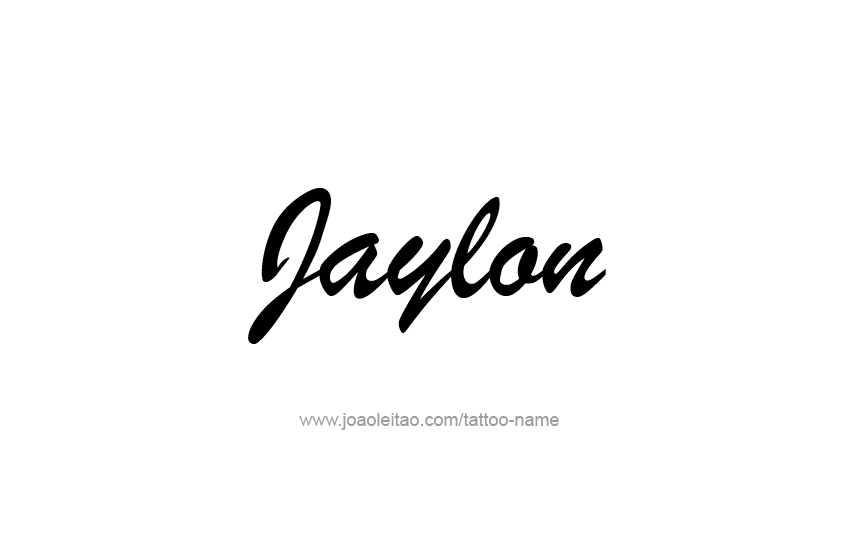 Tattoo Design  Name Jaylon   