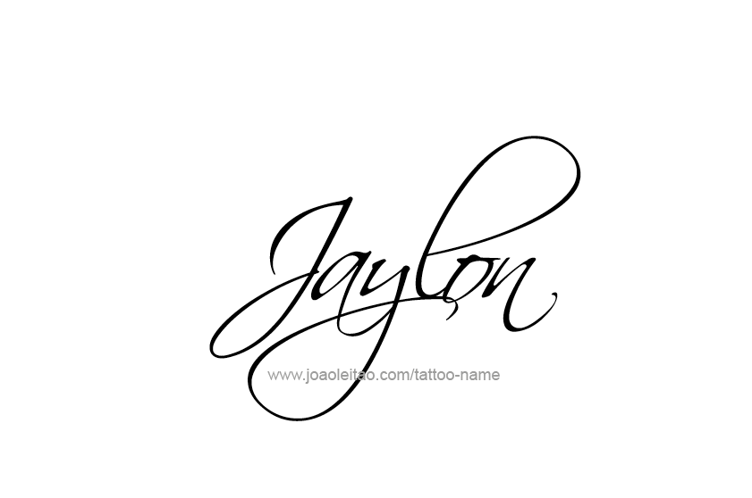 Tattoo Design  Name Jaylon   