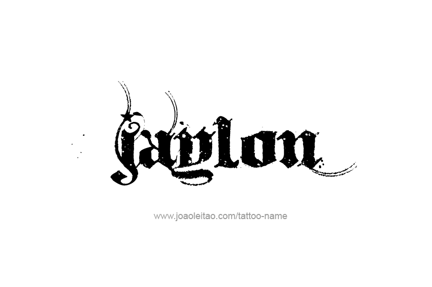 Tattoo Design  Name Jaylon   