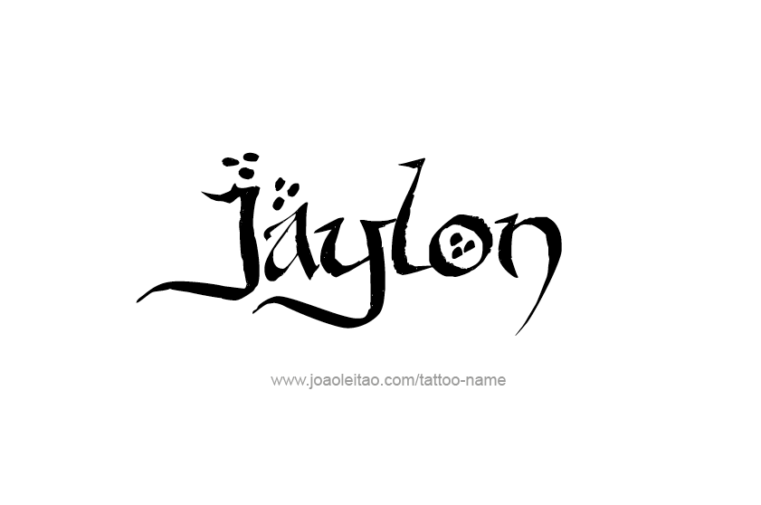 Tattoo Design  Name Jaylon   