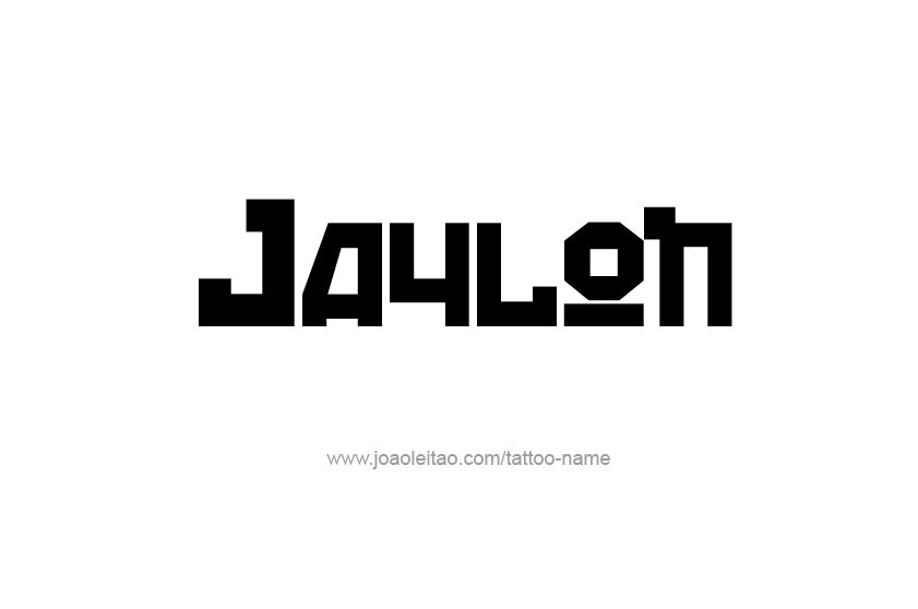 Tattoo Design  Name Jaylon   