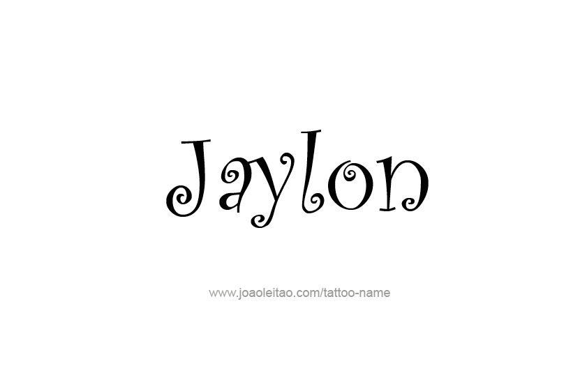 Tattoo Design  Name Jaylon   