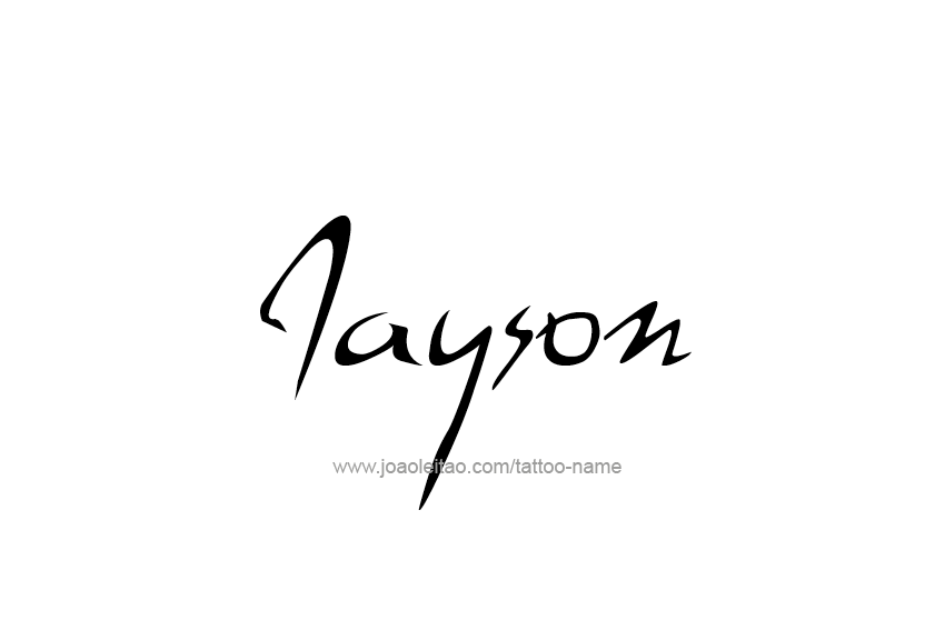 Tattoo Design  Name Jayson   