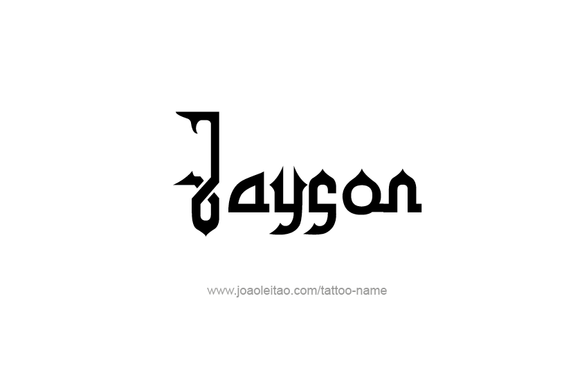 Tattoo Design  Name Jayson   