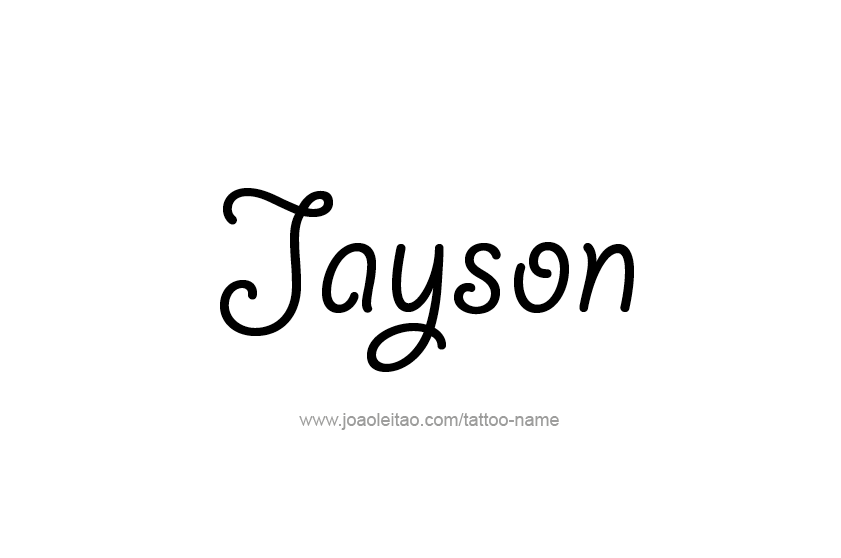 Tattoo Design  Name Jayson   