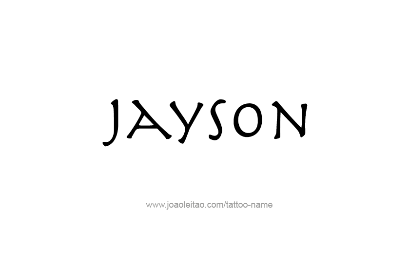 Tattoo Design  Name Jayson   